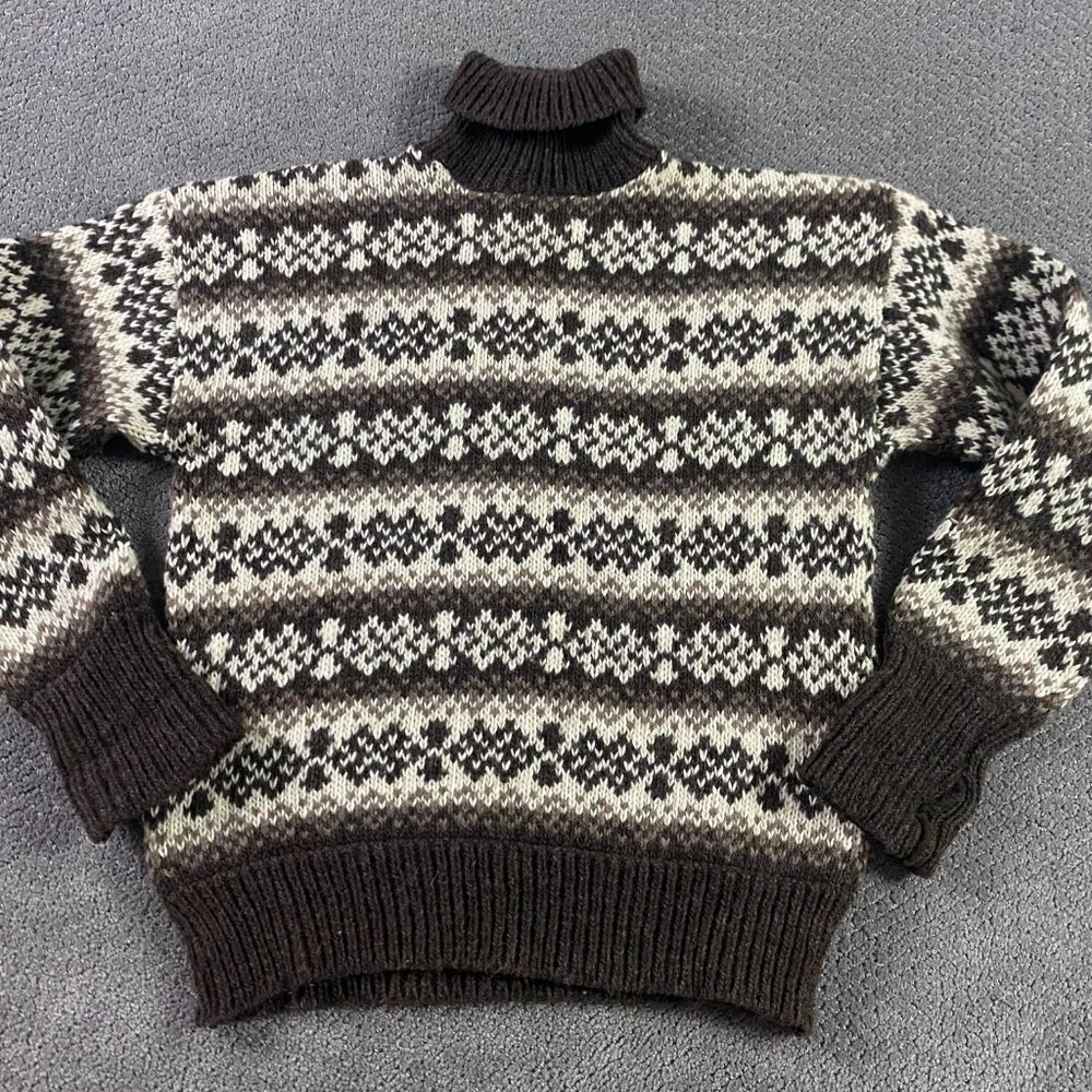 Runox Scandia Strik Sweater Women's Fair Isle Nordic Denmark Wool Fisherman
